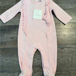 Starting Out Pink Ruffled Footie